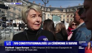 L'émotion des Français avant la cérémonie du scellement de l'IVG dans la Constitution