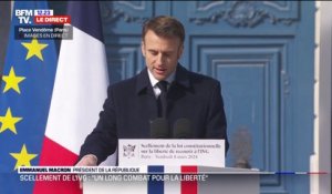 IVG dans la Constitution: "Les reculs de notre époque en ont fait une nécessité", affirme Emmanuel Macron