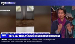 Sophie Vénétitay (secrétaire générale adjointe du syndicat enseignent SNES-FSU), sur la vétusté d'écoles en Seine-Saint-Denis: "Le bâti scolaire est un enjeu fondamental pour bien étudier"