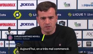 Toulouse - Martinez Novell : “Un très mauvais match”