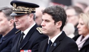 Attal à Arras pour rendre hommage aux victimes du terrorisme, cinq mois après la mort de Dominique Bernard