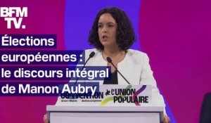 "Nous n'enverrons pas nos enfants mourir" en Ukraine: le discours intégral de Manon Aubry pour les élections européennes
