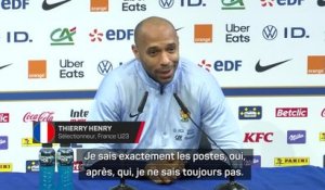 France U23 - Henry sur les joueurs de plus de 23 ans : “Je sais les postes, oui, mais je ne vais pas tout vous dire”