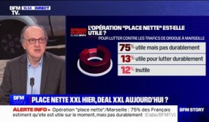 Pour 75% des Français, l'opération "place nette XXL" est "utile mais pas durablement" pour lutter contre les trafics de drogue à Marseille (sondage Elabe/BFMTV)