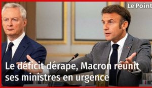 Le déficit dérape, Macron réunit ses ministres en urgence