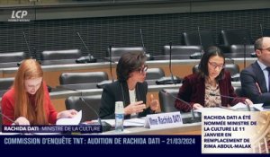 Audition à l'Assemblée nationale - Rachida Dati : audition devant la commission d'enquête sur les fréquences TNT