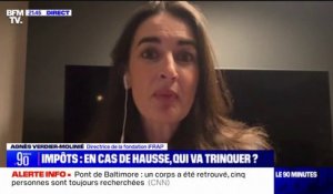 Déficit public: "C'est absolument nécessaire de ne pas augmenter les impôts", estime Agnès Verdier-Molinié (directrice de la fondation iFRAP)