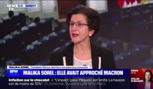Échanges avec Emmanuel Macron: "J'ai adressé effectivement des SMS au président de la République" confirme Malika Sorel (RN)