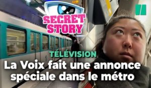 La Voix de « Secret Story » s’est invitée dans les transports parisiens avec une annonce qui va ravire les fans