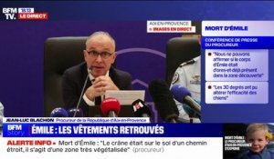 Mort d'Émile: "On ne peut toujours pas privilégier une hypothèse plus qu'une autre" assure le procureur de la République d'Aix-en-Provence, Jean-Luc Blachon