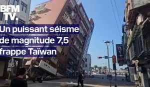 Les images du plus puissant séisme à Taïwan depuis 25 ans