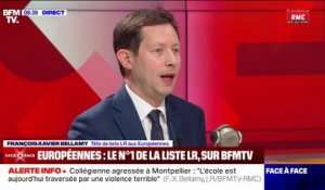 École: "Il y a bien sûr un problème de respect de l'autorité", affirme François-Xavier Bellamy, tête de liste LR aux Européennes