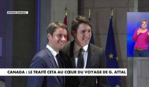 Canada : Gabriel Attal attendu à Ottawa, le traité CETA au coeur de son voyage