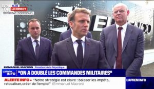 Emmanuel Macron: "Depuis que je suis élu, on a doublé les commandes militaires"