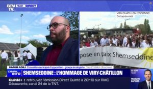 Marche blanche à la mémoire de Shemseddine: "Si on avait eu plus de moyens, ce drame aurait pu être évité"  affirme Samir Adili, conseilleur municipal d'opposition à Viry-Châtillon