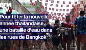 Thaïlande: une bataille d'eau géante dans les rues de Bangkok pour fêter la nouvelle année