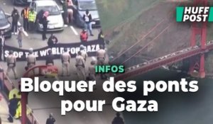 À San Francisco, le Golden Gate Bridge bloqué par des manifestants pro-Gaza