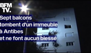 Sept balcons tombent d'un immeuble à Antibes et ne font aucun blessé