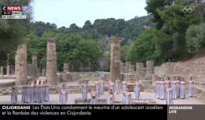 JO Paris 2024: Regardez l’allumage de la flamme olympique qui a eu lieu ce matin sur le site antique d'Olympie, en Grèce, lors d’une cérémonie - VIDEO