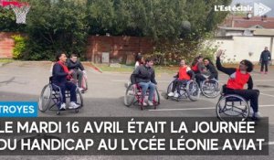 Le lycée Léonie Aviat de Troyes organisait une journée du handicap ce mardi 16 avril