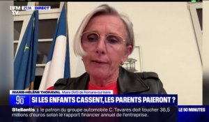 Marie-Hélène Thoraval (maire DVD de Romans-sur-Isère) sur les mineurs délinquants: "La notion de sanction financière n'aura aucun effet, car ils n'auront pas la possibilité de recouvrir cette somme"