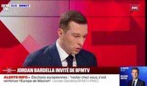 Élections européennes: "le président de la République n'aura pas d'autres solutions que d'en revenir aux urnes" affirme Jordan Bardella, président du Rassemblement national