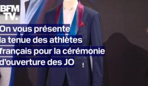 Veste de costume, col tricolore, baskets…On vous présente la tenue des athlètes français pour la cérémonie d’ouverture des JO