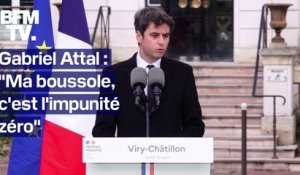 "Ma boussole, c'est l'impunité zéro": le discours de Gabriel Attal contre les violences des mineurs