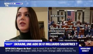 "On ressent beaucoup d'espoir, même au front":  Masha Kalina (expatriée ukrainienne en France) se dit soulagée après le vote de la Chambre des représentants en faveur d'une nouvelle aide financière à l'Ukraine