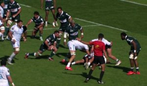 TOP 14 - Essai de Auguste CADOT (MHR) - Section Paloise - Montpellier Hérault Rugby