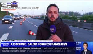 L'A13 toujours fermée ce lundi entre Paris et Vaucresson à cause de fissures sur la chaussée