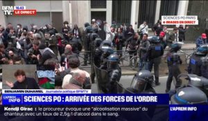 Sciences Po: les forces de l'ordre ont séparé les deux groupes de manifestants