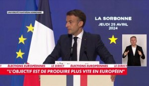 Emmanuel Macron : «Notre fragmentation est une faiblesse»