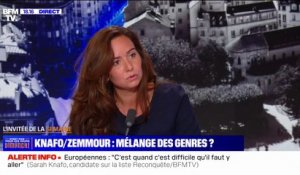 Sarah Knafo (Reconquête): avec Éric Zemmour, "on a la même ambition pour la France"