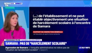 Agression de Samara: l'enquête administrative "ne peut établir" de "situation de harcèlement scolaire"