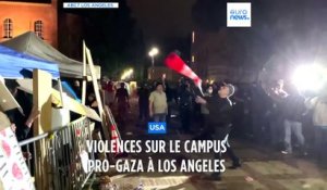 Violences entre manifestants pro-israéliens et pro-palestiniens sur le campus UCLA