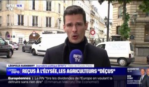 Les syndicats agricoles ressortent "déçus" de leur réunion à l'Élysée