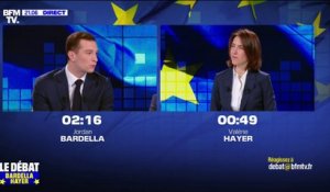 "Courageuse" et "porteuse du bilan d'Emmanuel Macron": Jordan Bardella cite une qualité et un défaut de Valérie Hayer