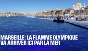 À Marseille, la flamme olympique va arriver ici par la mer