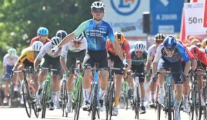 Cyclisme - Tour du Finistère 2024 - Benoît Cosnefroy encore vainqueur sur la Coupe de France FDJ ! Rudy Molard sur le podium