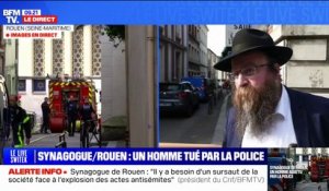 Synagogue visée à Rouen: "Ce soir c'est Shabbat et c'est important d'allumer les bougies pour montrer qu'on n'a pas peur", déclare Chmouel Lubecki, rabbin de la ville