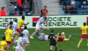 TOP 14 - Essai de Reece HODGE 2 (AB) - Aviron Bayonnais - USA Perpignan