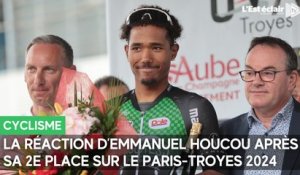 La réaction d'Emmanuel Houcou (AVC Aix-en-Provence) après sa 2e place sur le Paris-Troyes 2024