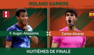 Roland-Garros - Alcaraz en patron face à Auger-Aliassime