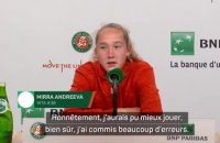 Roland-Garros - Andreeva retient le positif : “Je ne m’attendais vraiment pas à être en demi-finale !”