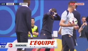 Kylian Mbappé s'entraîne avec son masque - Euro 2024 - Bleus