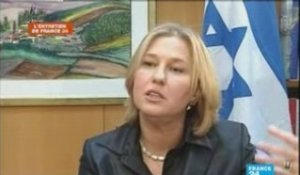 Tzipi Livni, ministre des Affaires étrangères d'Israël