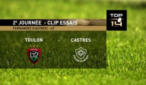 TOP 14 - Essai de Jérémy FERNANDEZ (CO) - RC Toulon - Castres Olympique