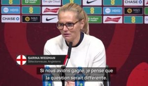 Angleterre (F) - Wiegman contente d’avoir vu des nouvelles joueuses malgré la défaite