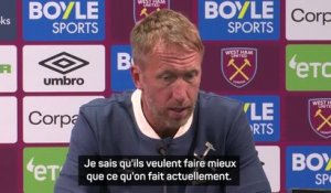 West Ham - Potter : "Nous devons nous améliorer considérablement"